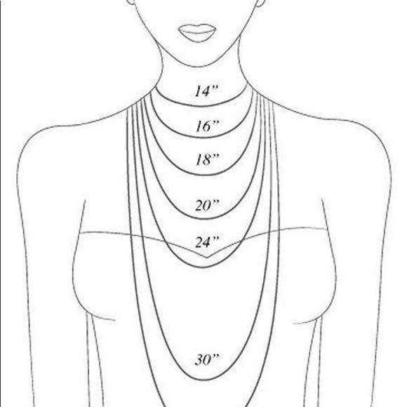 Necklace Length Guide - Picture 1 of 1
